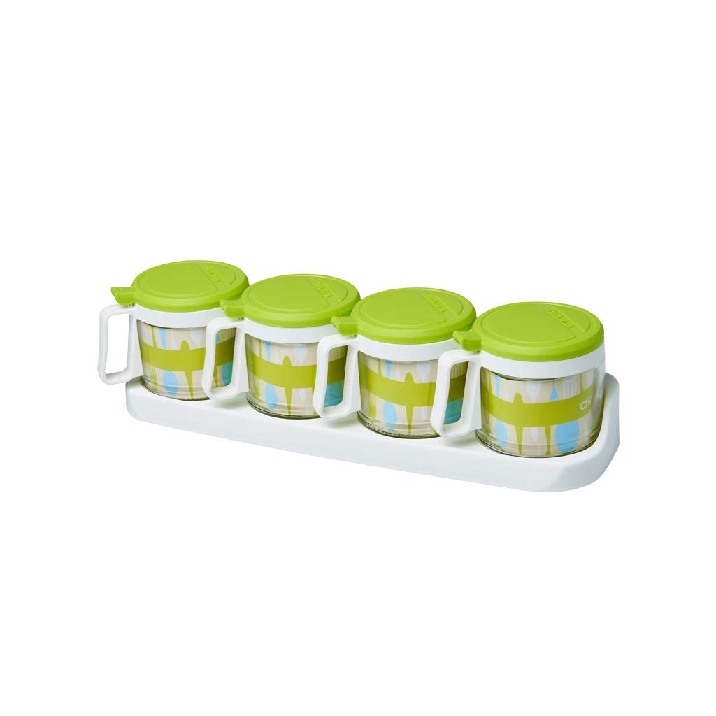 Set assaisonnement vert RJJ : l'élégance du bocal et de la bouteille shaker
