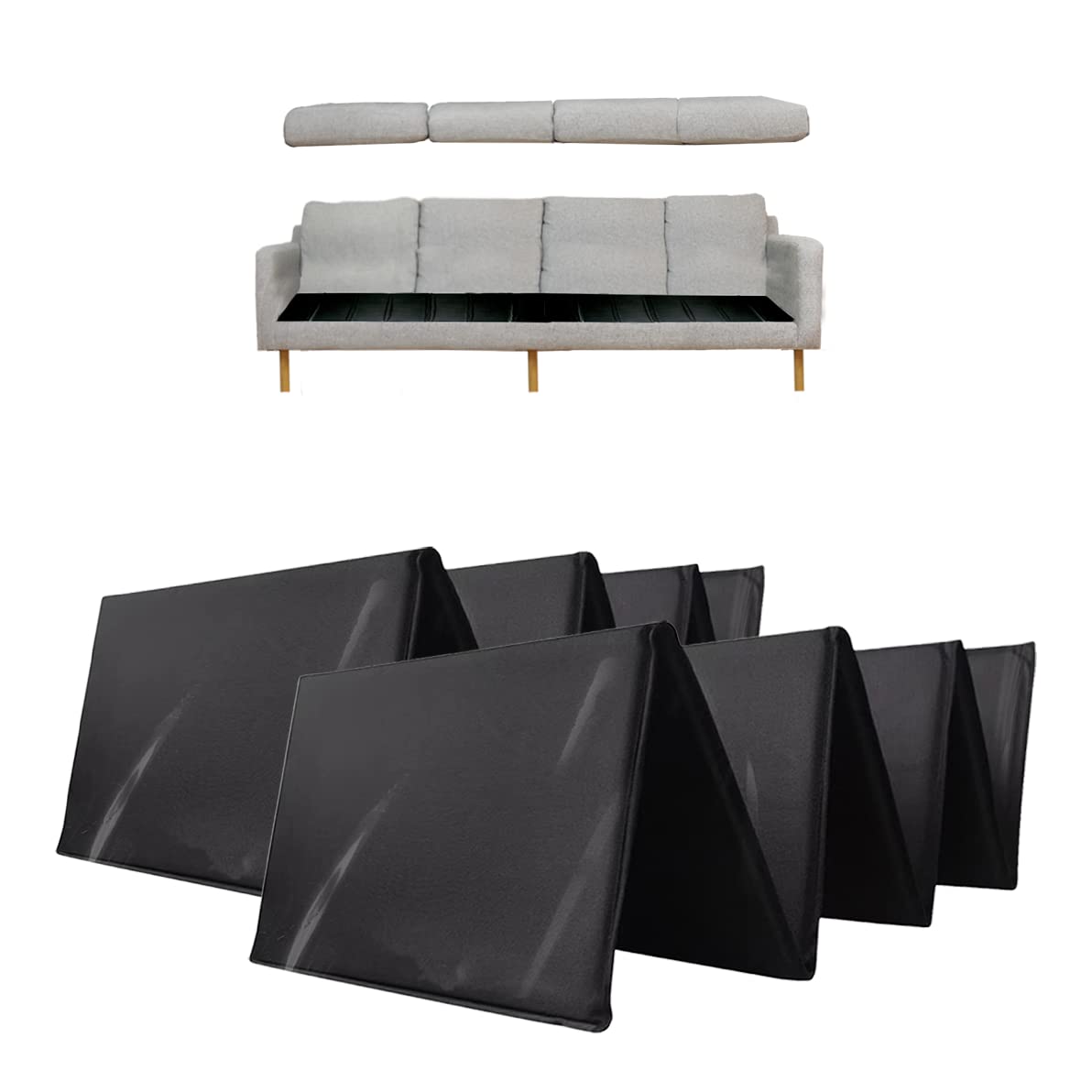 LAMINET Deluxe Extra Thick Sagging Furniture Cushion Support Insert- Seat Saver| New and Improved| Extend The Life of Your Extra Large Sofa| 60% Thicker - Extra Large Sofa-Up to 132" Wide