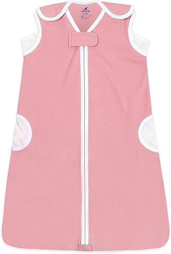 TWINOR Breathable Reduce Suffocation Risk Baby Wearable Blanket, Sleeping Bag with 2-Way Zipper, Tog 0.5 Soft Sack