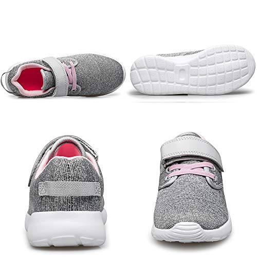 Image of TOEDNNQI Kids Shoes Toddler Boys Girls Lightweight Strap Sneakers | Breathable Casual Tennis Walking Comfortable Running School Non-Slip Little /Big Child