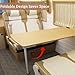 31.5in Fold able Rv Dinette Tables,RV Folding Wall Table,Desk Computer Workstation for Motorhome,Multi-Functional Fold able Car Desk,Large Top,for Motorhome, Home Office(Gray-Brown)