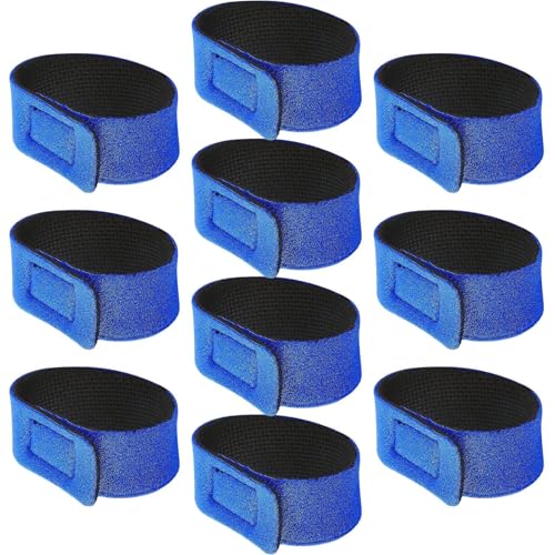 Gravatas para vara de pesca, 10 x tiras para vara de pesca, suportes de vara de pesca, suporte elást