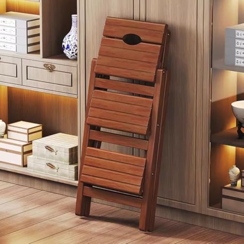 Silla de mostrador de madera premium y taburete plegable portátil 6