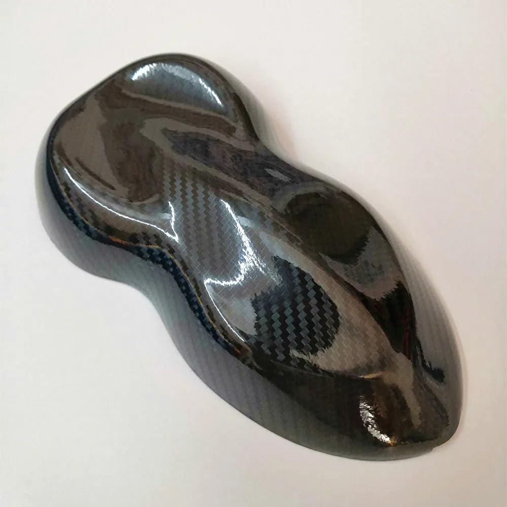Covering Carbone Film de carrosserie en Fibre de Carbone 5D 6D 50 x 300 cm, Noir Brillant, en Vinyle, for Voiture, Moto, Ordinateur Portable Covering Voiture(5D Black,50cmx300cm)