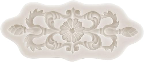 Miniatura 7 de MINFEIDMS Moldes barrocos para fondant, moldes europeos en relieve de silicona para decoración de pasteles, decoración de cupcakes, caramelo de