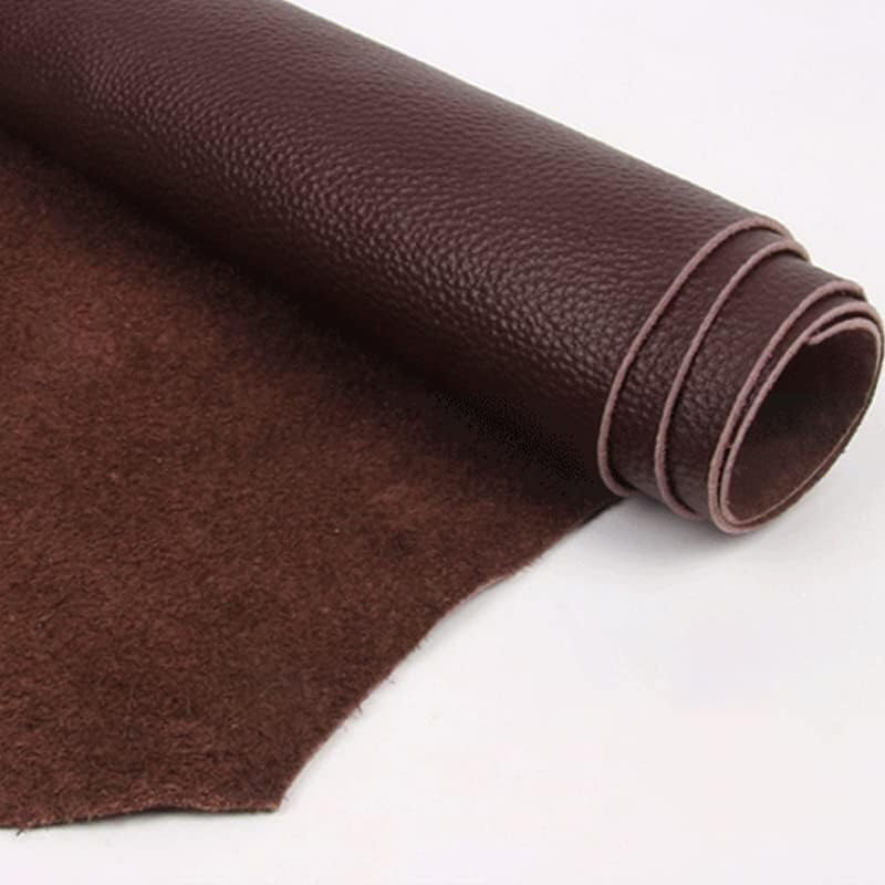 Materiał skórzany, tkanina skórzana, prześcieradła ze skóry bydlęcej garbowanej roślinnie 1,5 mm wielokolorowe wiele rozmiarów do wyrobu(Brown,30x60cm)