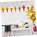 MERRYHAPY 3pcs Honeycomb Ice Cream Decoration Hanging Pendants for Party Wedding Birthday and Festivals Create Unforgettable Memories Fun Decor Random Color
