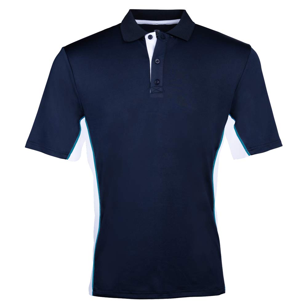 Island GREEN Men's CoolPass Stretch Quick Dry Breathable Polo Shirts