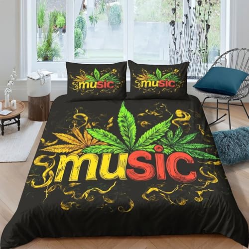 Parure de Lit Microfibre 220x240 Housse de Couette 3D Confortable et Résistante King