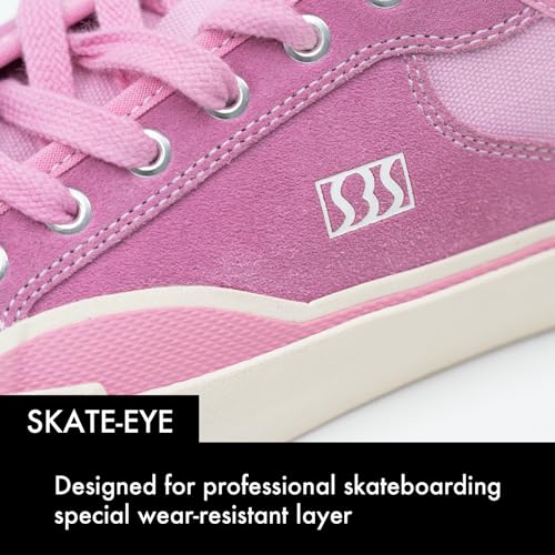 Image of Skateboard Shoes for Men Leather Low Top Pro Skateboarding Training Casual Sneakers