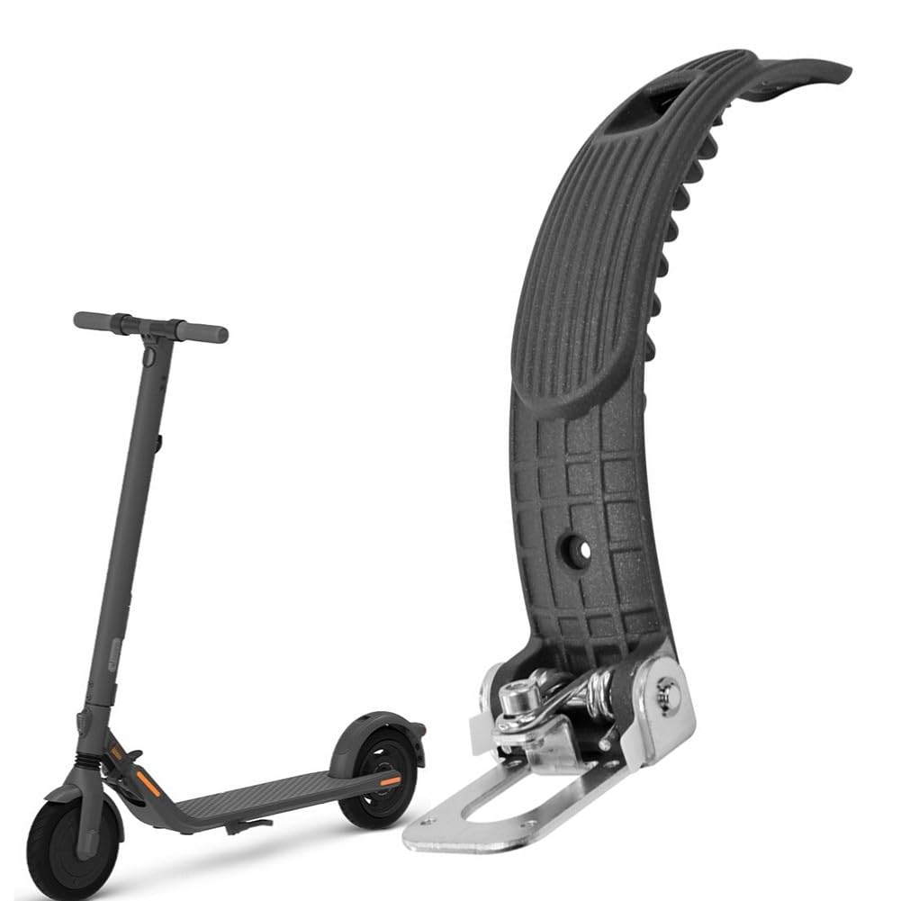 Parafango posteriore scheletro per scooter elettrici Ninebot E25/E45/E22, struttura in ABS e metallo, 23 x 7 cm, nero paraspruzzi (parafango non incluso)