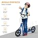 HOMCOM Patinete Scooter 2 Ruedas 12 Pulgadas Monopatín para Niños y Adultos...