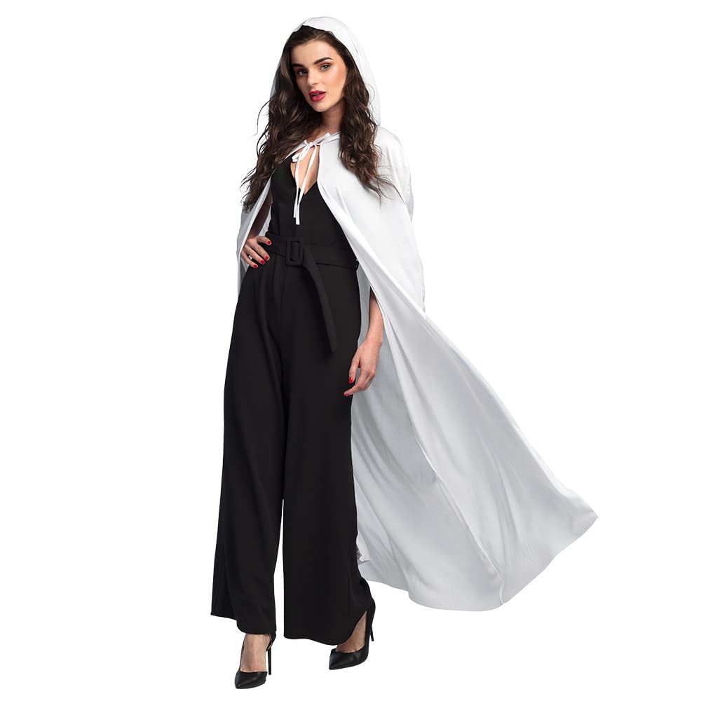 Boland 10106485 Cape Domino Dusk Hood 180 cm Blanc Adulte