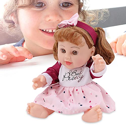 Weiche Vinylpuppe für Kinder, Realistische und süße Neugeborene Puppe mit großen Augen und niedlichem Gesicht, Puppenset… – Bild 4