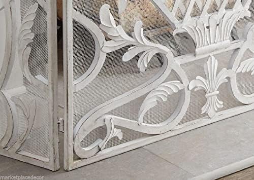 Close-Up of Fireplace Screen Design