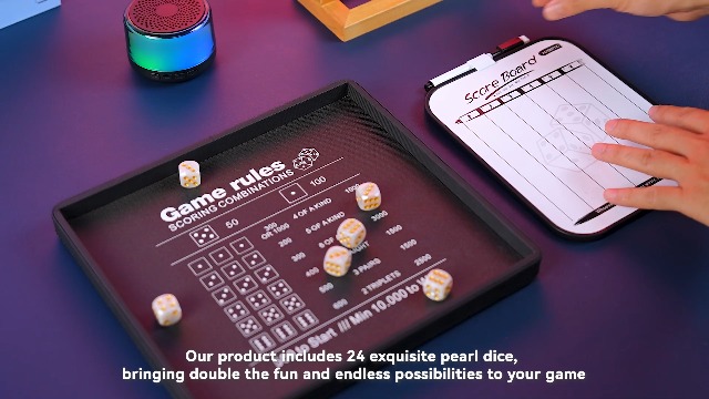 Amazon.com: AUSIIBTO Dice Tray and Storage Case for Farkle Game