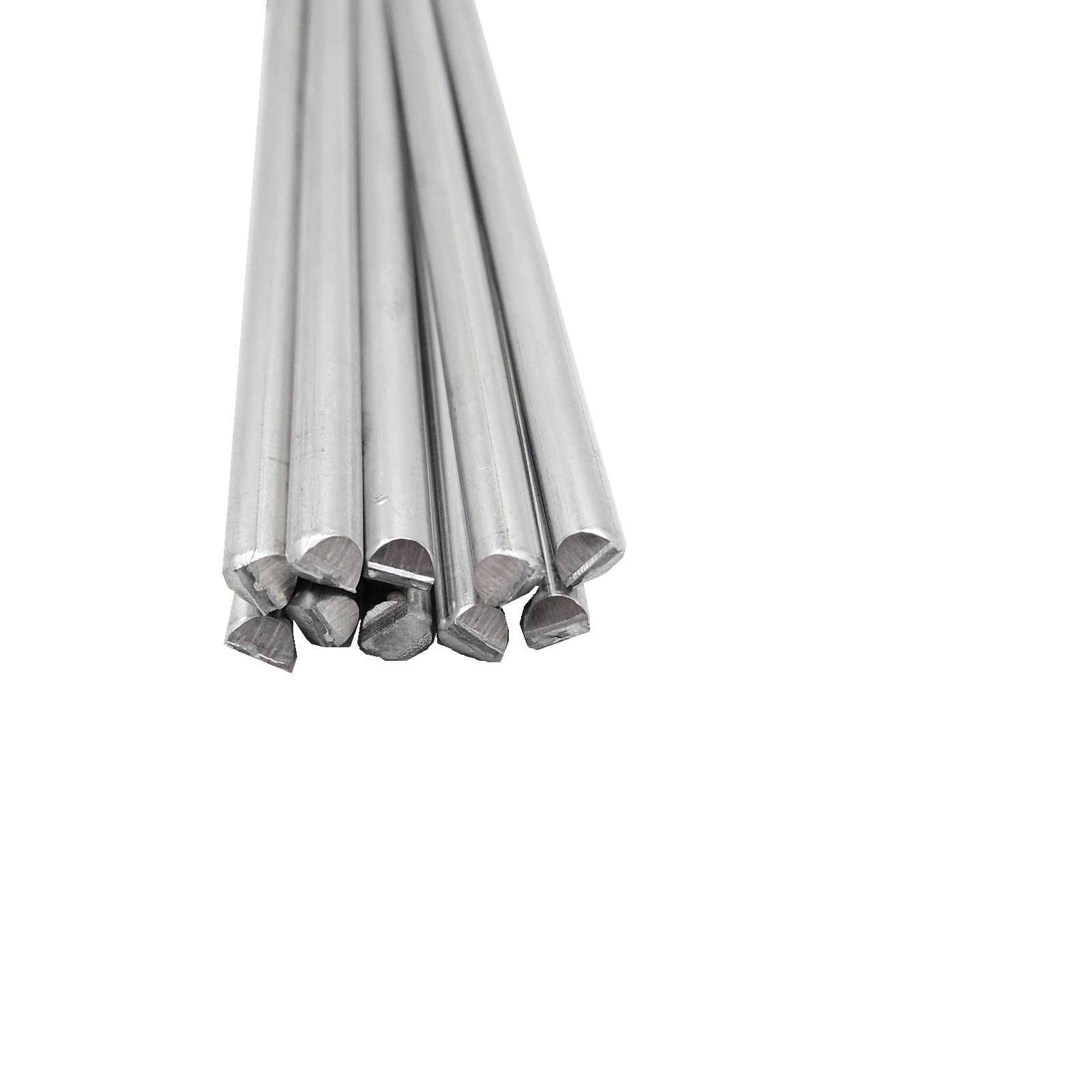 Varillas de soldadura con núcleo de fundente de aluminio universal, barra de soldadura fácil, varillas de soldadura de soldadura de reparación a baja temperatura para aluminio (Color : 20pcs, Size