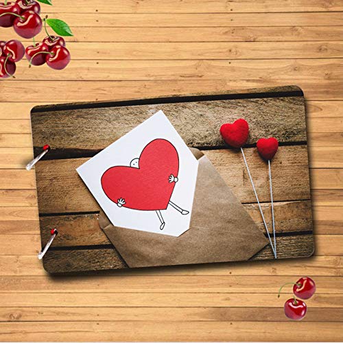 Webelkart Wooden DIY Photo Album Scrapbook Memory Book, Photo Album- 26 cm x 16 cm x 4 cm (30 Sheets)