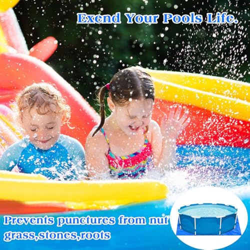 YumSur Pool Bodenplane 460 cm quadratisch für Pools 460cm | Poolunterlage UV-Stabil & reißfest | Bodenschutzplane Swimmingpool