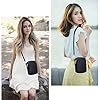 Casecret Sacs Bandoulière Femme Petit Sac Téléphone Portable Crossbody Mini Pochette Nylon Portefeuille sac à Main Sangle Sacoche Étui Universel pour iPhone 14 13 11 Samsung S23 Xiaomi Bis zu 7" Noir #3