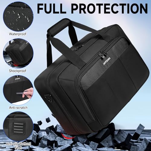 Jaffzora Carrying Case for PS5 PRO/PS5/PS5 Slim, Travel Protective Bag Fits for Playstation 5 Console, Controllers, Game Discs & Gaming Accessories, Black - Thumbnail 5
