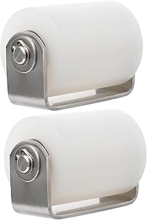 SOESFOUFU 2pcs Pulley Nylon Garage Door Rollers Hardware Brackets Swivel Casters Gate Roller Guides Sliding