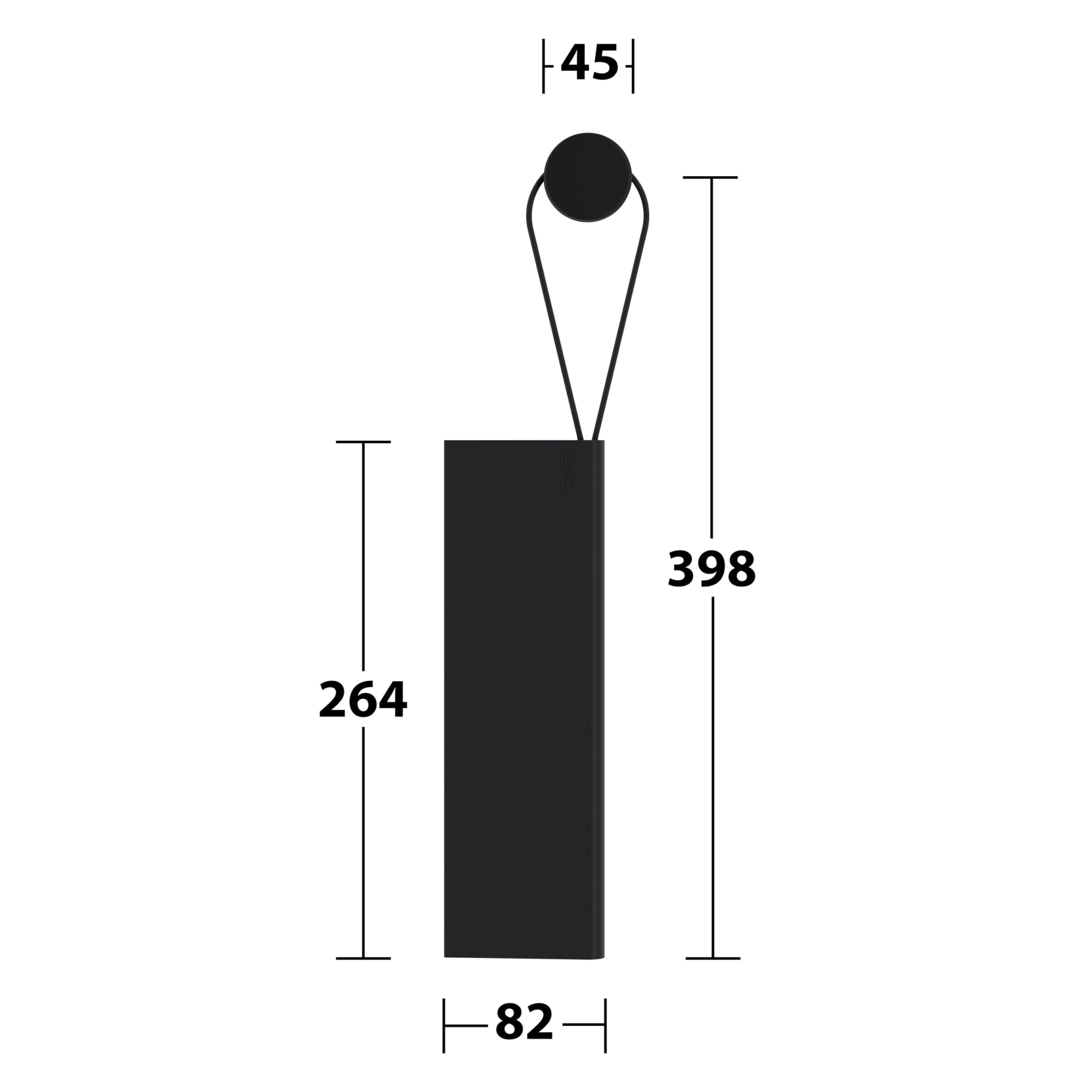 Keuco Edition 11 Set de bandeja ducha 30 cm negra y limpia mamparas negra | Extractor con gancho de pared para pegar, repisa de ducha de aluminio, incl. tornillos y tacos, extraíble