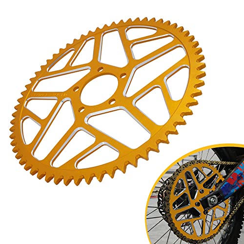 Jfg Racing Sur Ron Rear Sprocket,62T Dirt Bike Rear Sprocket For Electric Dirt Bike Light Bee/Surron/Sur-Ron/Sur Ron X/Sur Ron S/X160/X260 - Gold #TOP21