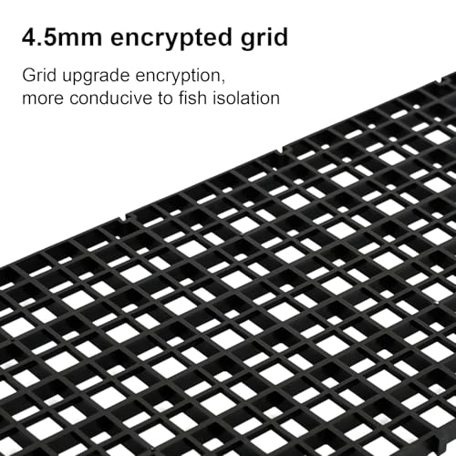 8er-Set Aquarium Trennwand, Aquariumgitter Aus Kunststoff, Kunststoffgitter Aquarientrenner Aus Kunststoffgewebe, Aquarium ZubehöR Aquarientrenner, 30 X 15 cm, Schwarz