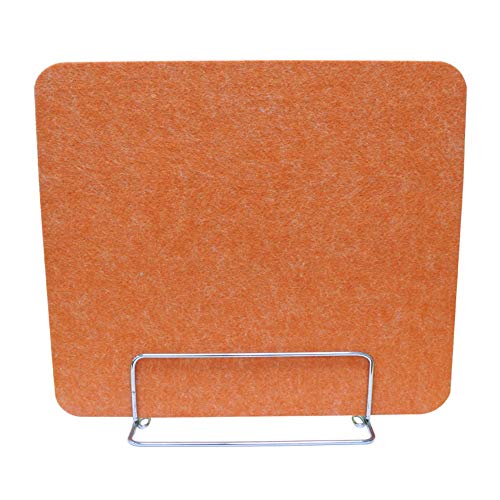 Cloison acoustique bureau en fibre polyester orange 30x40cm