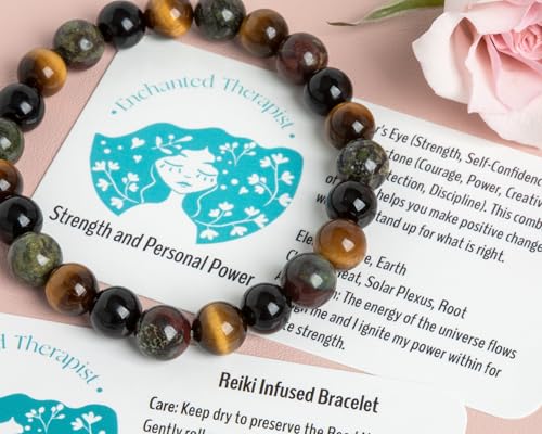 Reiki Infused Strength and Personal Power Bracelet, Energy Bracelet, Reiki Gift, Reiki jewelry, Gemstone bracelets, Crystal bracelets2