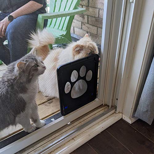 Small Dog Door For Screen Door, Easy Install Lockable Cat Screen Door For Sliding Door, Doggie Screen Doggy Door #TOP4