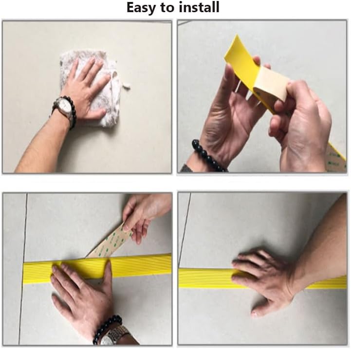 Miniatura 4 de Pisada de seguridad, autoadhesiva, antideslizante, de 3.2 pies, para escalones de interiores y exteriores, impermeable y resistente al fuego (color