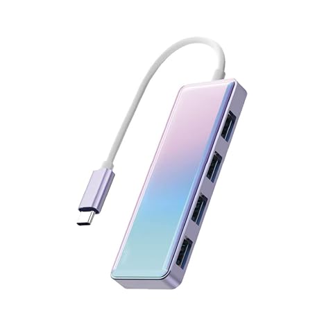 USB 3 0 Gradient Color Splitter Typec External Notebook Hub Expansion Dock USP Multi-Interface Converter Hub Drag Four