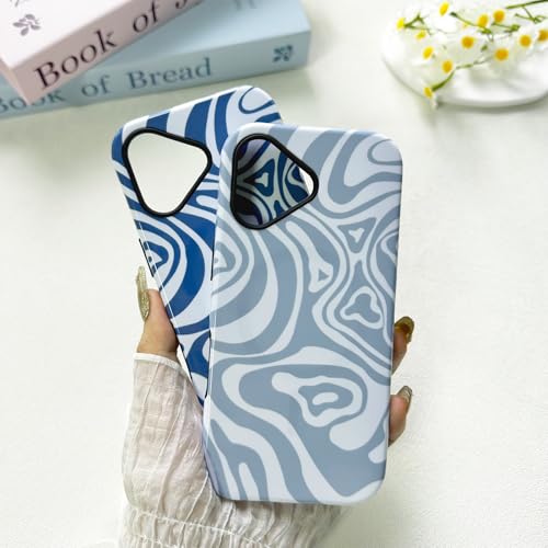 Coque iPhone 16 Plus MagSafe ZTOFERA - Protection hybride double couche fine bleu clair - 4