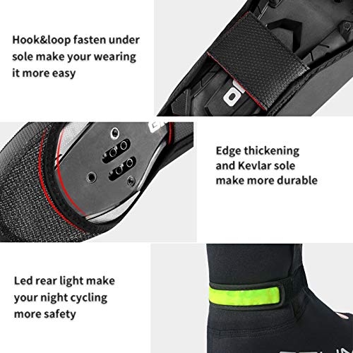 image for TEUME Bike Shoe Covers Over Shoes Cycling Bicycle Overshoes Winter Pro
