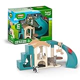 schleich FARM WORLD | Spielspaß für Katzen 42764 | Spielset mit Katzenhaus, 3 Katzen, Kratzbaum & Zubehör | detailgetreues Bauernhof Spielzeug | Geschenkidee für Jungen & Mädchen ab 3 Jahre | 12 Teile