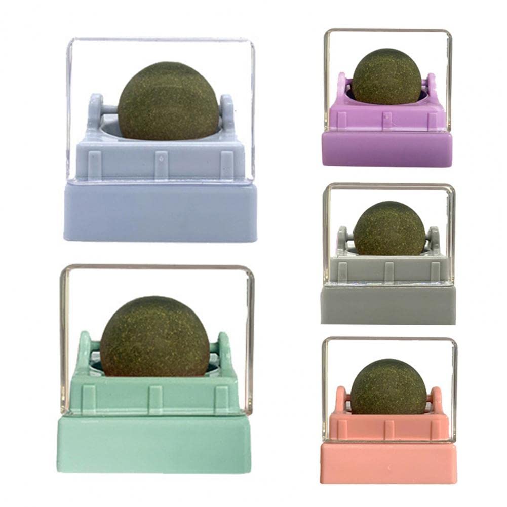 Juguete Ecológico para Gatitos Pelota De Goma para Gatos Diseño Giratorio Mano De Obra Fina Pelota De Hierba Gatera Juguetes para Gatos
