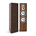 Produktbild NUMAN Retrospective 1977 MKII Standlautsprecher 3-Wege Lautsprecher Paar (2 x 20 cm (8")-Tieftöner, 10 cm (4")-Mitteltöner, Hochtöner mit Seidenkalotte, inkl. dunkel braunem Cover) walnuss