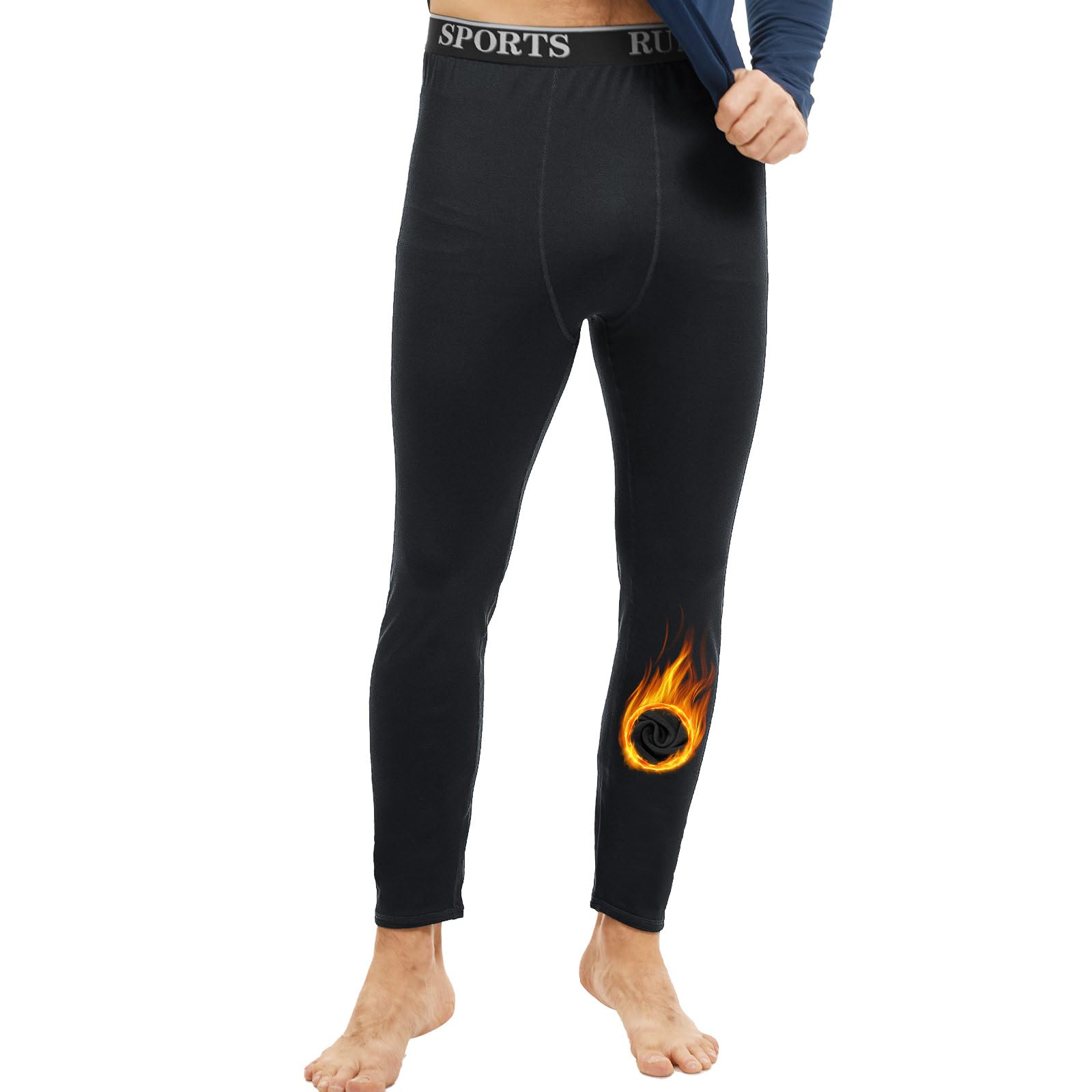 MEETYOO Herren Lange Unterhosen 1/2/3er Pack Kompressionshose Thermounterwäsche Männer Thermo Unterwäsche Skiunterwäsche Funktionsunterwäsche Winter Warme