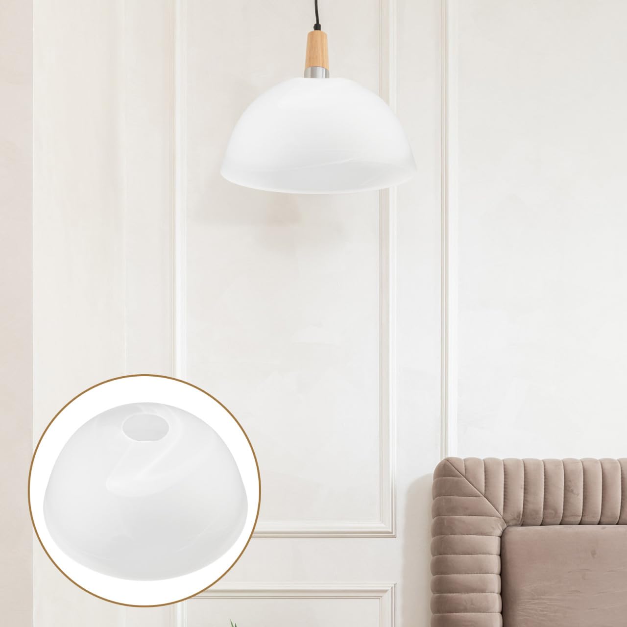 Lurrose Kleiner Lampenschirm Aus Mattiertem Glas Ersatzglas Für Tischlampe Wandleuchte Und Deckenventilator Eleganter Lampenschirm Für Sanftes Licht Und Staubschutz Für Zuhause