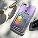 Case-Mate CM035444 - Stick On Credit Card Wallet - POCKETS - Ultra-slim Card Holder - fit - Apple – iPhone – Samsung – Galaxy - and more – Iridescent
