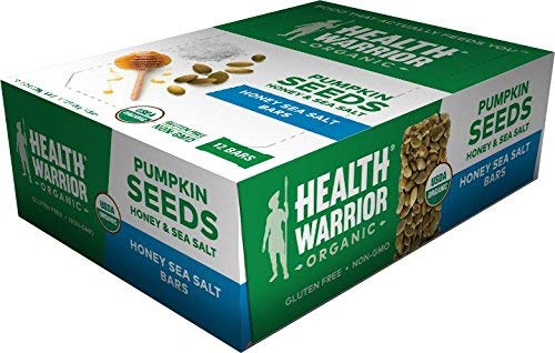 Health Warrior Pumpkin Seed Protein Bars, Honey Sea Salt, 8g Plant Protein, Gluten Free, Certified Organic, 12 Count - Thumbnail 3