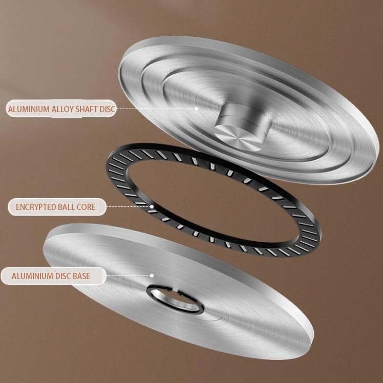 Plateau Tournant Rond en Verre Trempé pour Table À Manger (83, 89, 99 Cm), Plateau Tournant en Verre Épais, Grand Plateau De Service, Plateau De Service Rotatif Transparent (80 Cm)