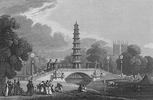 Toile Pagode Chinoise Preston Neale 60x90cm, le cadeau idéal pour amateurs d'art et d'histoire