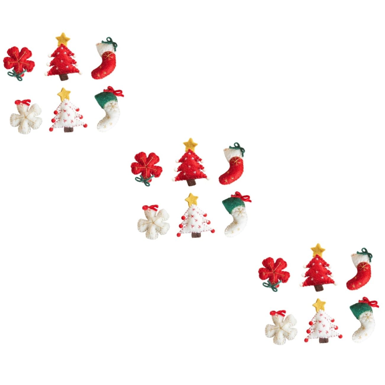 PRETYZOOM 18 Pollici Addobbi Natalizi Ciondolo Albero Di Natale Decorazione Natalizia in Feltro Ornamenti Per Calze Di Natale Ciondoli Natalizi Decorativi Albero Di Natale in Feltro Provato