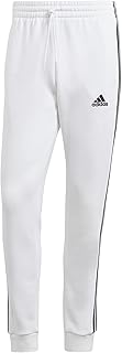 adidas Men's Essentials 3-Stripes Fleece Tapered Cuff Pants