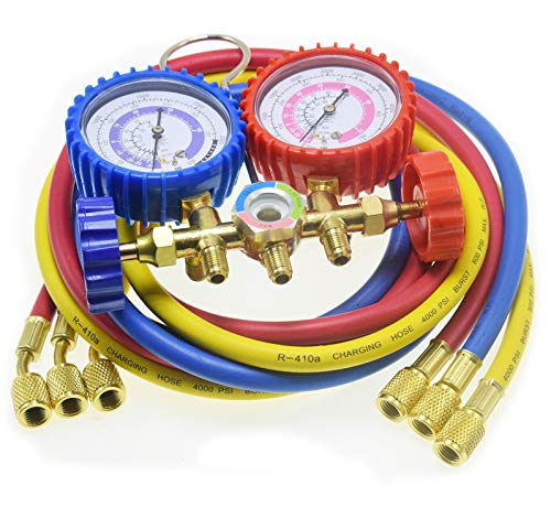 image for LEIMO KPARTS AC Diagnostic Manifold Gauge Set for Freon Charging, Fits