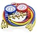 LEIMO KPARTS AC Diagnostic Manifold Gauge Set for Freon Charging, Fits R410A R22 R404 Refrigerants, 1/4