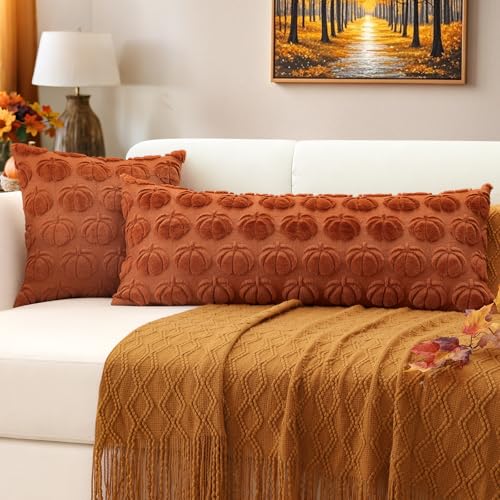 Housse de coussin automne 35x91cm OTOSTAR pour canapé cocooning